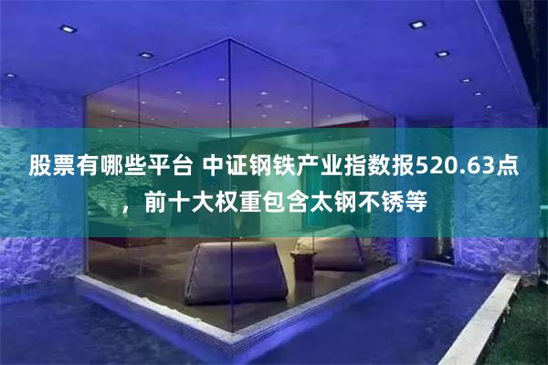 股票有哪些平台 中证钢铁产业指数报520.63点，前十大权重包含太钢不锈等