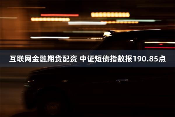 互联网金融期货配资 中证短债指数报190.85点