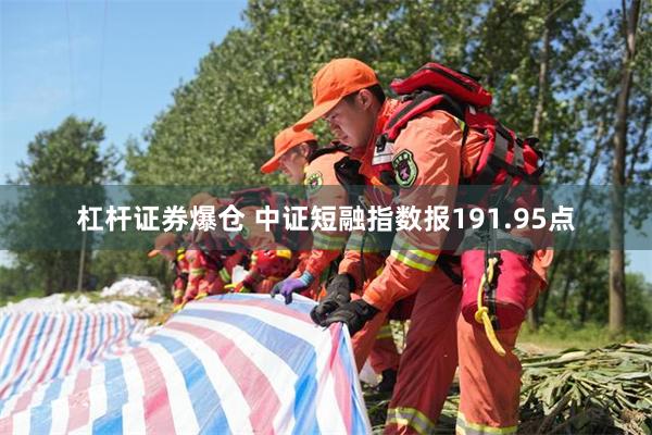 杠杆证券爆仓 中证短融指数报191.95点