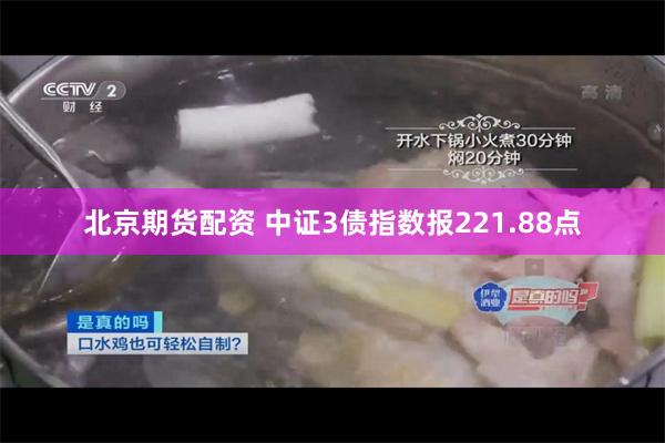 北京期货配资 中证3债指数报221.88点