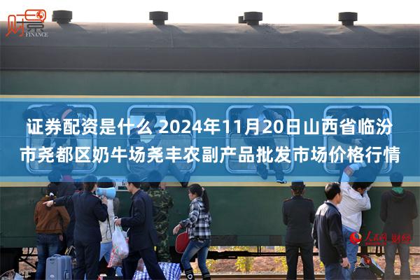 证券配资是什么 2024年11月20日山西省临汾市尧都区奶牛场尧丰农副产品批发市