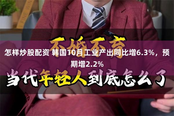 怎样炒股配资 韩国10月工业产出同比增6.3%，预期增2.2%