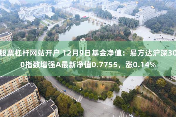 股票杠杆网站开户 12月9日基金净值：易方达沪深300指数增强A最新净值0.77