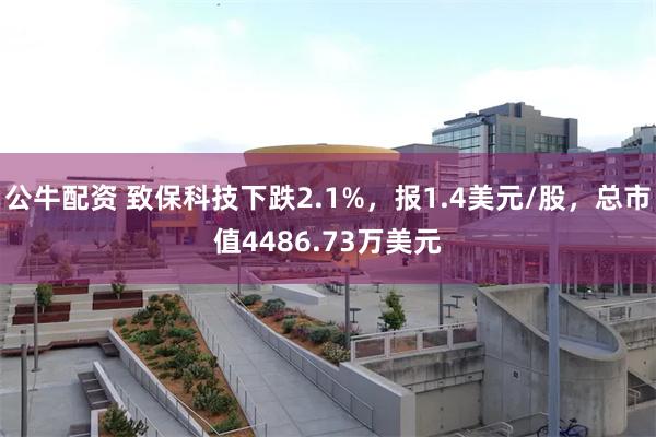 公牛配资 致保科技下跌2.1%，报1.4美元/股，总市值4486.73万美元